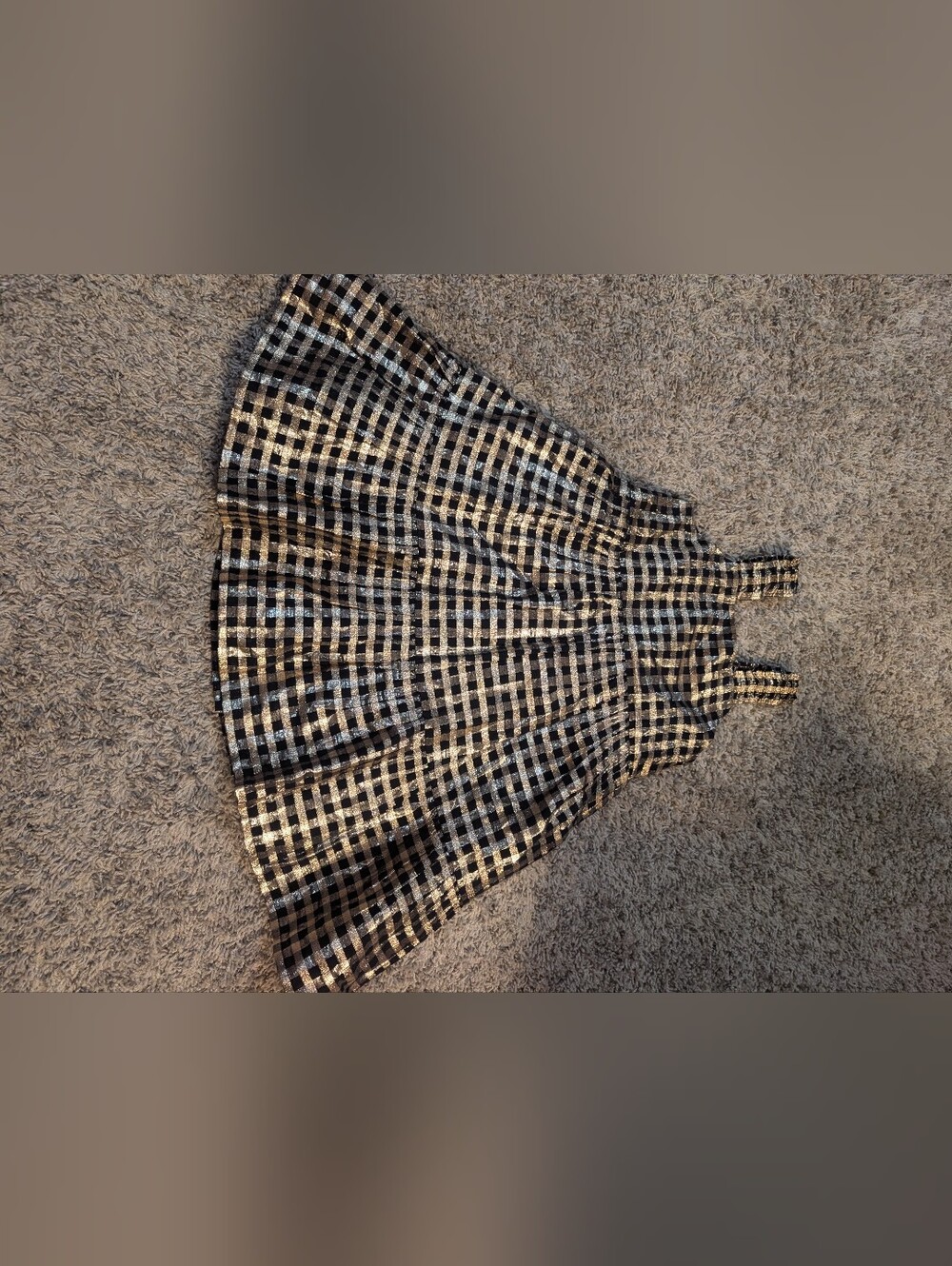 Crewcuts Metallic Plaid Dress